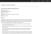 「Adobe Flash Player」のセキュリティアップデートを公開（アドビ） 画像