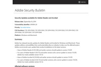 延期していたAdobe ReaderとAcrobatのセキュリティアップデートを公開（アドビ） 画像