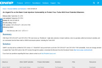 「QNAP QTS」にOSコマンドインジェクションの脆弱性（JVN） 画像