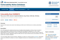 再帰的リゾルバの実装によってDoS攻撃を受ける可能性（JVN） 画像