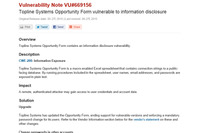 Topline SystemsのExcelスプレッドシート旧版に情報漏えいの脆弱性（JVN） 画像