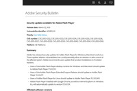 「Adobe Flash Player」のアップデートを公開、危険度の高い脆弱性を解消（アドビ） 画像