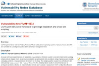 「CUPS」に複数の脆弱性、アップデートやパッチの適用を呼びかけ（JVN） 画像