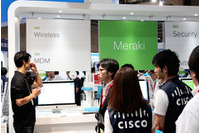 【Interop 2015 Vol.39】仕事に関係ないサイトへの通信規制や帯域制御、P2P通信の禁止が行なえるクラウド型のネットワーク一元管理ソリューション(シスコ) 画像