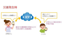 災害発生時の通信規制により連絡が困難な状況下でも家族の位置情報を自動通知(ゼネテック) 画像