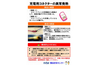 スマートフォン充電中は充電端子の取扱いに注意、やけどの場合も(消費者庁) 画像