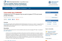 HTTPリクエストを通じて設定されたCookieでHTTPS接続の情報が漏えい（JVN） 画像