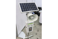 災害発生時の避難誘導に利用可能なスマートフォン遠隔放送システム「スマ放」のデモ展示(クェスタ) 画像