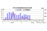 5月の東日本大震災関連倒産は46件、直接型被害は初の0件に(東京商工リサーチ) 画像