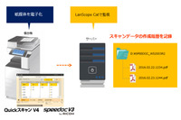 LanScope Catと複合機向けソフトが連携、電子化された紙媒体を管理可能に（MOTEX、サイオス） 画像