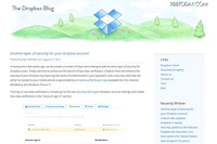 ユーザー認証を2重化して不正アクセスを阻止(米Dropbox) 画像