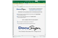 DocuSignを偽装したExcelマクロを有効化させる攻撃他 注意喚起 画像