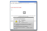 Javaの偽修正プログラムを確認、感染するとPCを遠隔操作される可能性（トレンドマイクロ） 画像