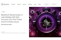 This is「プロアクティブ」～ セキュリティ企業がランサムギャングへの攻撃に成功 画像