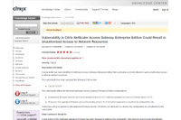 「NetScaler Access Gateway Enterprise Edition」に脆弱性(JVN) 画像