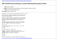 GNU InetUtils telnetd における認証回避して管理者権限での操作が可能となる環境変数の検証不備（Scan Tech Report） 画像