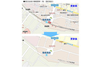 被災地域32市町村の震災後の変化情報を反映(マピオン) 画像