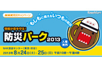 「防災パーク2013」を開催、首都直下地震や風水害などの災害に対して日常生活の中でどのように備えればよいかを考える機会を提供(NHK) 画像