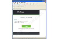 「WhatsApp」の通知を装うスパムメールを確認、標的はモバイル端末（トレンドマイクロ） 画像