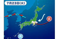 2013年夏のゲリラ豪雨は関東地方で多く発生、東京都では116回(ウェザーニューズ) 画像