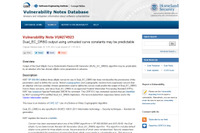 「Dual_EC_DRBG」に脆弱性、使用停止を強く推奨（JVN） 画像