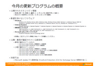 月例セキュリティ情報7件を公開、最大深刻度は「緊急」は4件(日本マイクロソフト) 画像