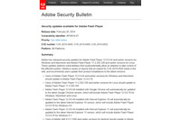 「Adobe Flash Player」の緊急セキュリティアップデートを公開（アドビ） 画像