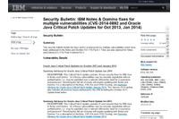 「IBM Notes」および「IBM Domino」に攻撃されやすくなる問題（JVN） 画像