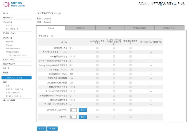 「Sophos Mobile Control 4.0」のUTMアプライアンスとの連携機能