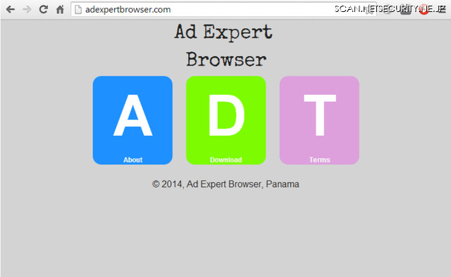 Ad Expert Browserを装うトロイの木馬