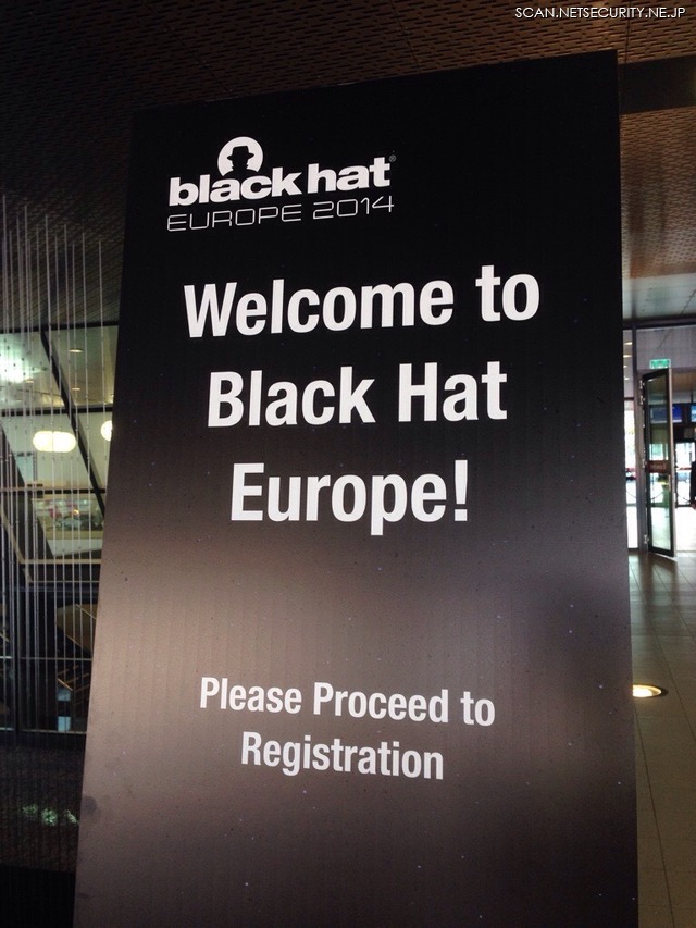 Black Hat Europe 2014 は10月14日から17日までオランダアムステルダムで開催