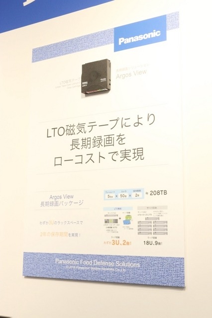 LTO磁気テープを使った長期録画ソリュショーン「Argos View」は、ストレージコストの削減と安心の長期保存を可能にする