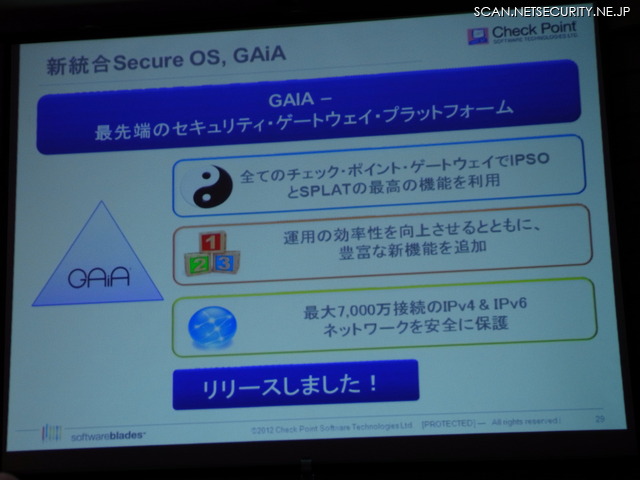 既存OSを統合したGAiAはIPv6に対応