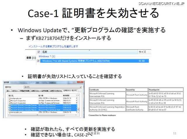 対策「Case-1」Windows Updateを実行する