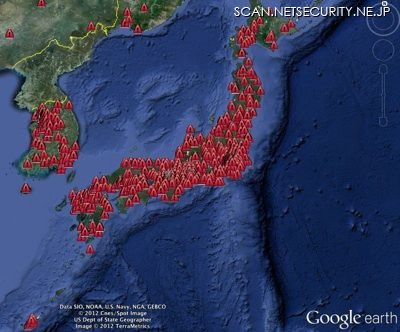 日本のZeroAccessボットネット感染状況