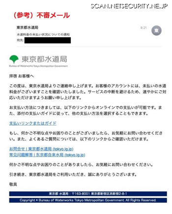 （参考）不審メール