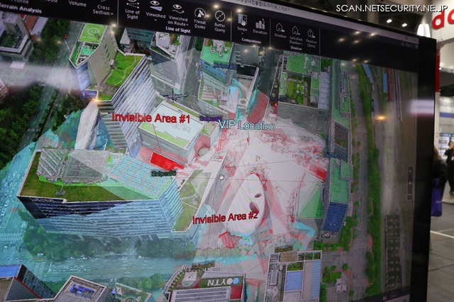 警備側の死角＝狙撃ポイントを推定した分析結果
