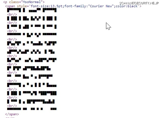 HTMLで作成されたQRコード