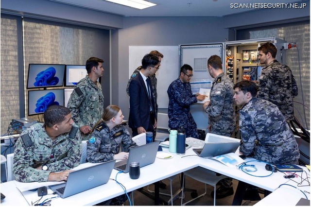 日米豪３カ国で共同して課題に取り組む様子