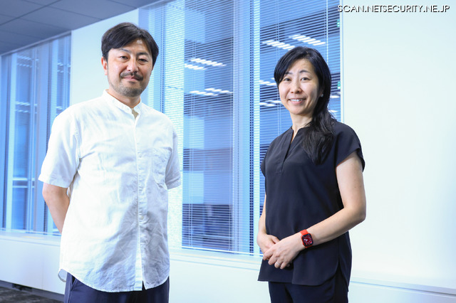 日本プルーフポイント株式会社 シニアセールスエンジニア 木下 順一 氏（左）、チーフエバンジェリスト 増田 幸美 氏（右）