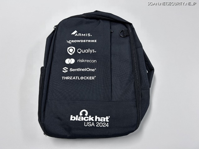 Black Hat USA 2024 参加者用バックパック