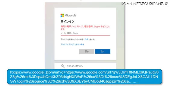 検索結果のURLの悪用