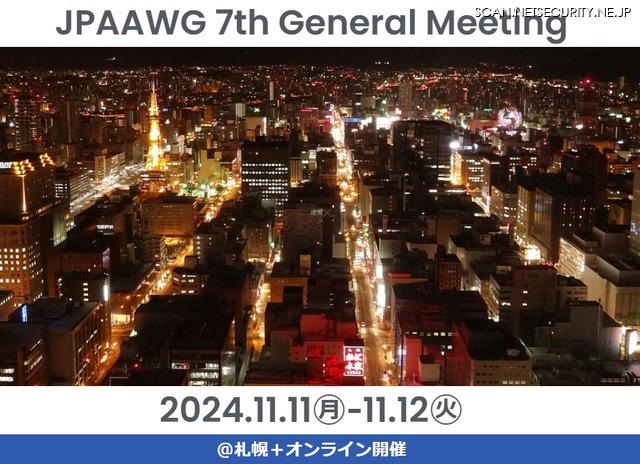 JPAAWG 7th General Meeting