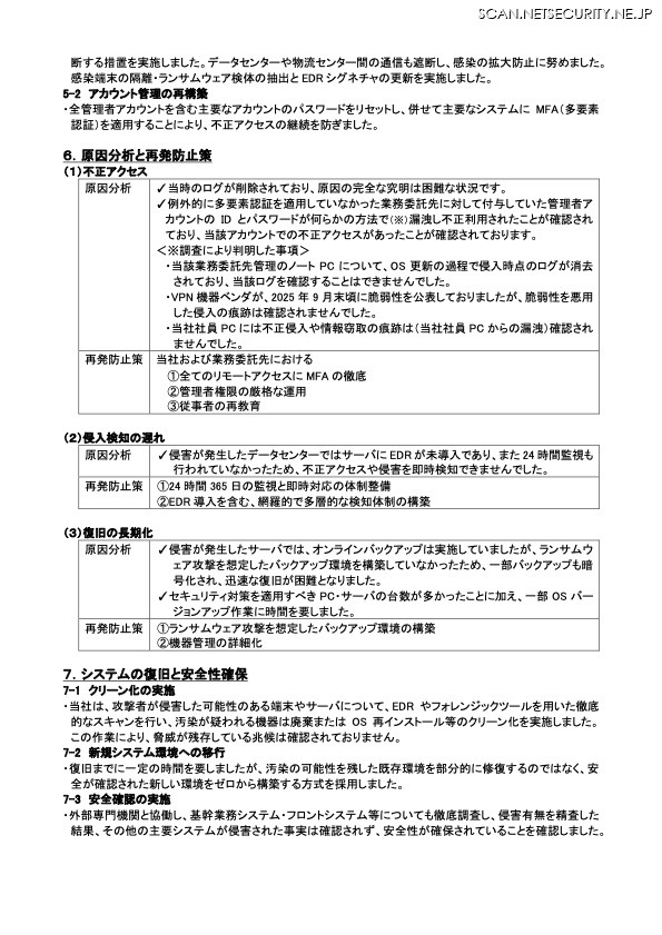 リリース(原因分析と再発防止策)