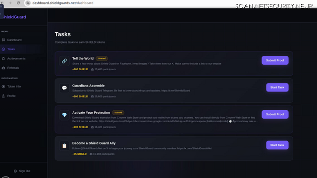 図6： ブラウザ拡張機能のダウンロードと、プロモーションについてのSNS投稿を行ったユーザーに報酬が約束されていた