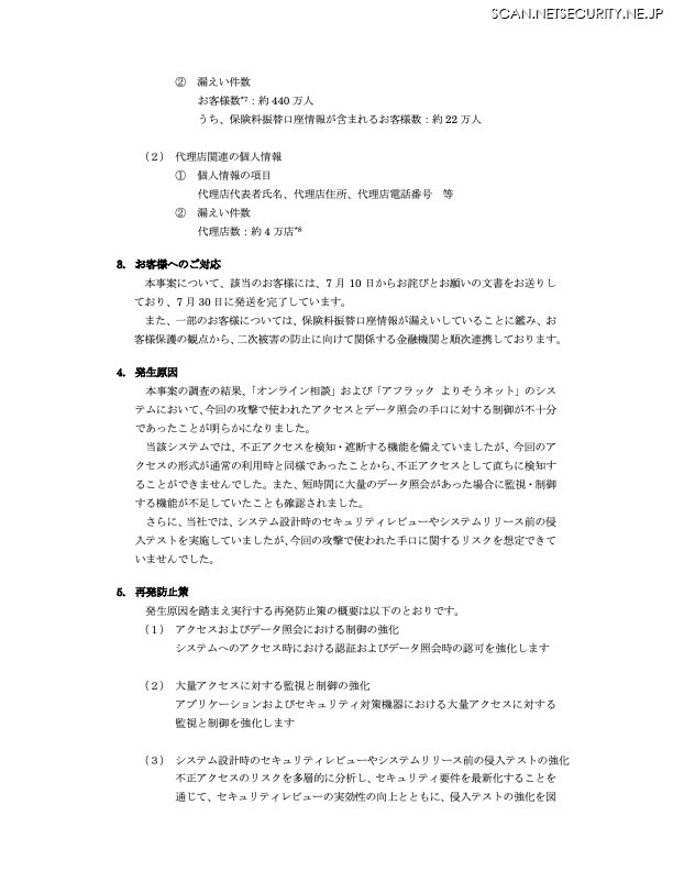 リリース(お客様へのご対応)