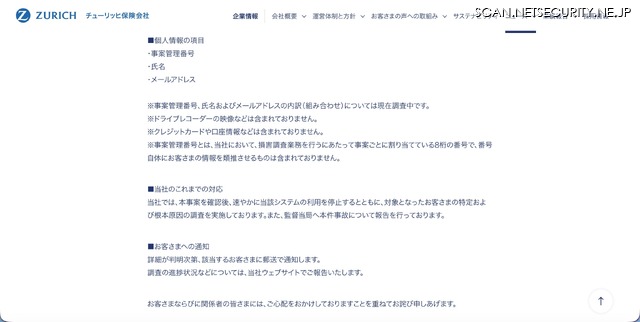 リリース（個人情報の項目）