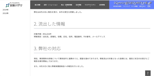 リリース(流出した情報)