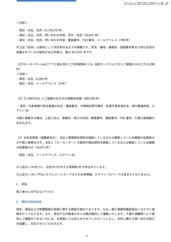 リリース（原因）