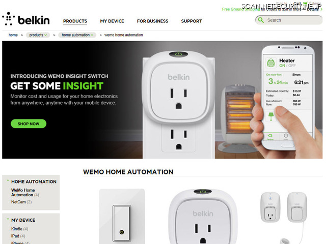 Belkin WeMo Home Automationのサイト